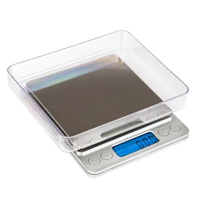 Digitalna prijenosna džepna LCD vaga s osvjetljenjem 0,1-3000g