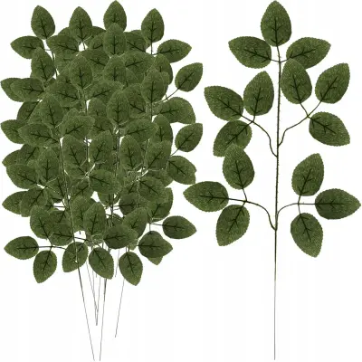 Set od 12 umjetnih listova ruže 47cm