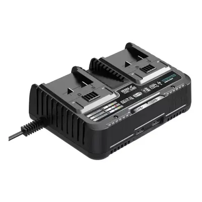 Sas+all PRO 220V dupli punjač baterija 130W 18V SAS+ALL USB