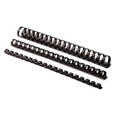 Fellowes plastične spirale 10 mm, crne (za 41-55 listova), 100 kom