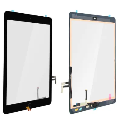 Dodirni zaslon iPad 5 zamjensko staklo crni okvir