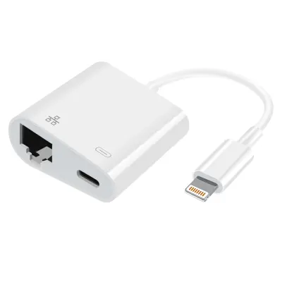 Adapter Lightning na Ethernet + Lightning punjenje Internet veza Bijeli