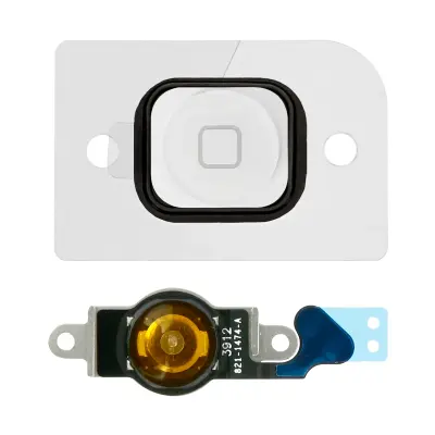 Glavna tipka (Home) kompletna sa spojnim kabelom za iPhone 5 bijela