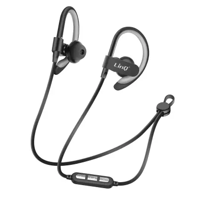 Sportske Bluetooth slušalice oko vrata LinQ crne, domet 40m