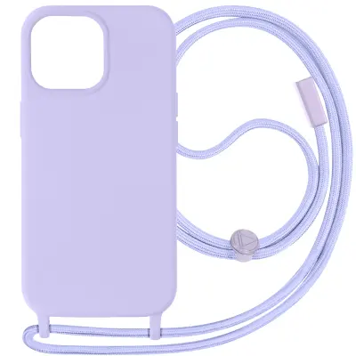 Maska s uzicom za iPhone 15 Pro Traka za vrat 80cm Corda serija Ljubičasta