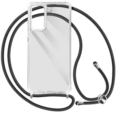 Maska s uzicom za Samsung Galaxy S21 FE kruta antišok serija Corda prozirna