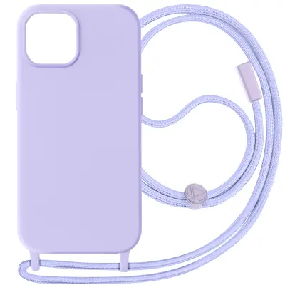 Maska s uzicom za iPhone 15 Plus Traka za vrat 80cm Corda serija Ljubičasta