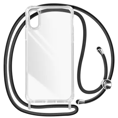 Maska s uzicom za iPhone XR kruta antišok serija Corda prozirna