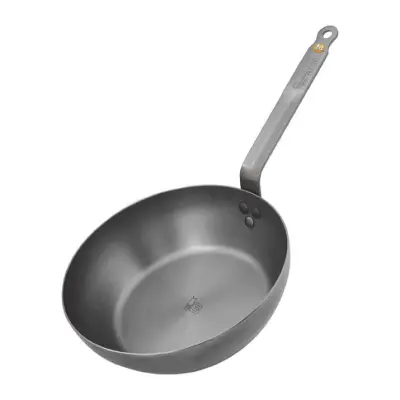 Garcima tava od poliranog čelika s ručkom 26 cm, dubina 6,5 ​​cm