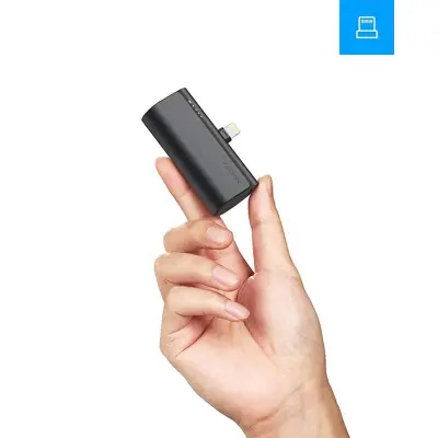 VEGER PlugON Lightning 5000 mAh prijenosna baterija, crna