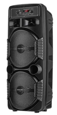 Prijenosna baterija. FM USB karaoke zvučnik Bluetooth LED RGB Music Box Maxi