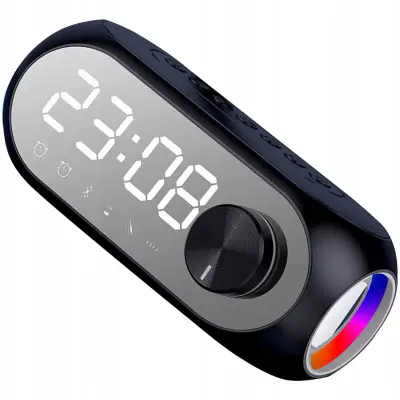 3 u 1 baterija. 1200mAh bluetooth zvučnik i LED RGB budilica