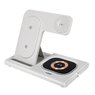 Stanica za Punjenje 3 u 1 iPhone MagSafe 15W, AirPods, Apple Watch LinQ Bijela