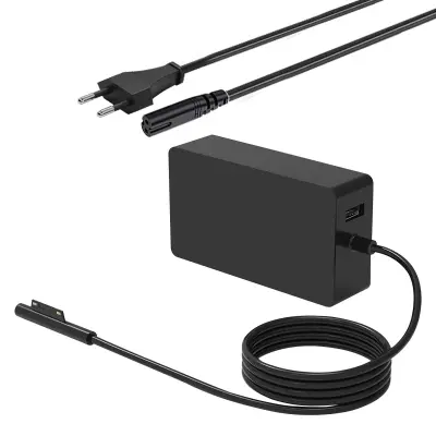 Zidni punjač za Microsoft Surface brzo punjenje 44W Crni