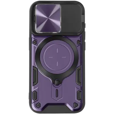 Maska za iPhone 15 Pro metalni prsten bi-materijal otporna na udarce
