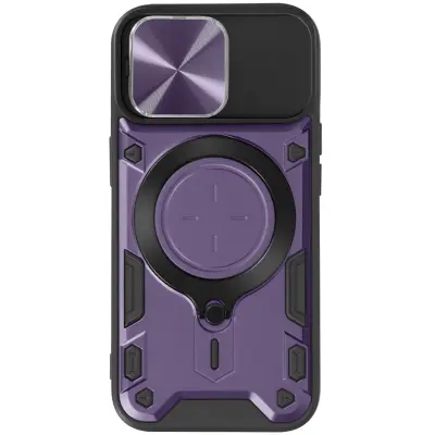 Maska za iPhone 15 Pro Max metalni prsten bi-materijal otporna na udarce