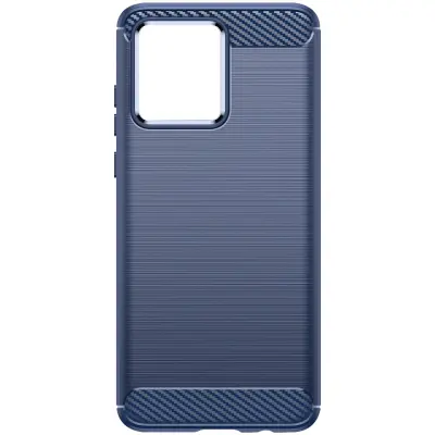 Maska za Motorola Moto G84 fleksibilna karbon efekt Classic Carb tamnoplava