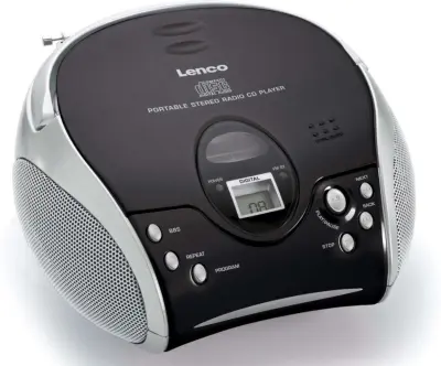 Prijenosni stereo FM radio s CD uređajem i teleskopskom antenom