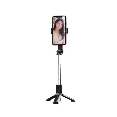 XO BT SS10 selfie štap s tronožcem, crna, 80 cm