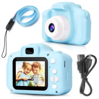 Dječji digitalni fotoaparat LCD SD 450mAh USB plavi