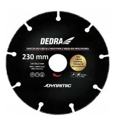 Univerzalna rezna ploča od volfram karbida za drvo i plastiku 230x22,2 mm