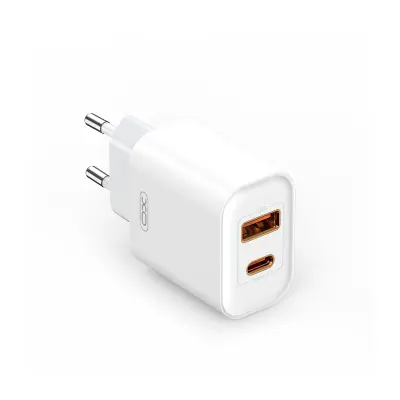 XO CE12 punjač za telefon 1xUSB, 1xUSB-C 20W