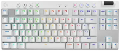 Tipkovnica Logitech G PRO X TKL LIGHTSPEED, LIGHTSYNC RGB, bijela
