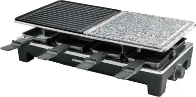 Rommelsbacher raclette 8 ploča + kamen RCS 1350