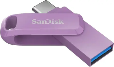 SanDisk 64GB Ultra Dual Drive Go USB-C/A 3.2 USB stick (ljubičasta)