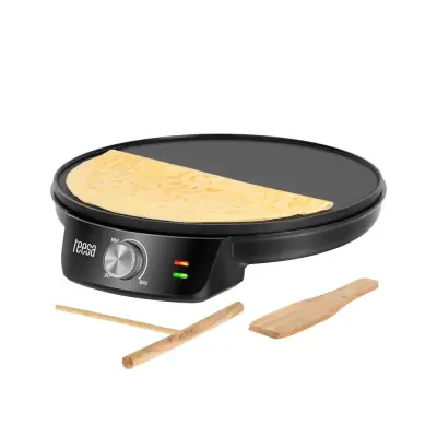 1200W tava za pečenje palačinki i tortilja 30cm crna