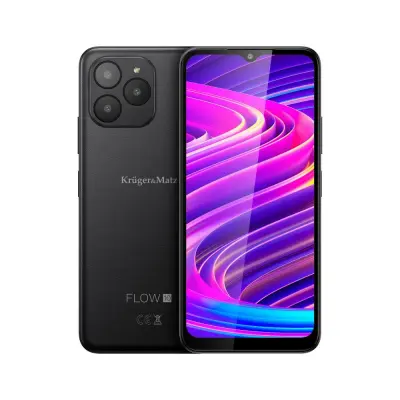 Pametni telefon Android 13 NFC 4G 2x SIM FLOW 10 crni