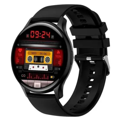 Pametni sat s 1,43-inčnim AMOLED zaslonom i Bluetooth funkcijom poziva, IP68, crni