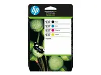 HP 937 set tinte (crna) za 1.250 stranica / cijan, žuta, magenta za 800 stranica (6c400ne)