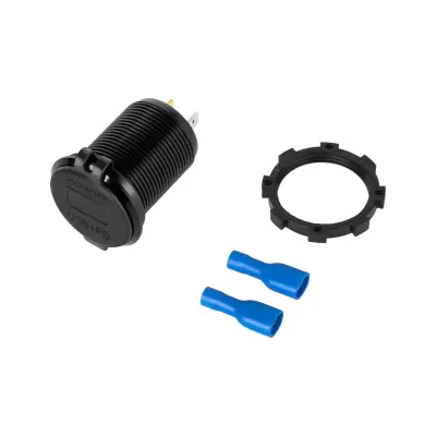 PEIYING utičnica za automobil, ugrađeni USB+USB Type C, QC, PD 48W