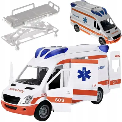 Ambulanta 25cm LED i zvučni efekti + nosila