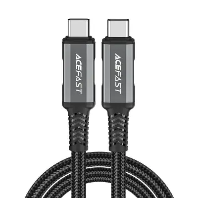 Kabel Acefast USB-C na USB-C, aluminijski audio/video crni