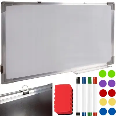 Magnetna ploča za brisanje 60x90cm + markeri, magneti i spužva