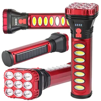 Aku. LED +COB solarna svjetiljka 1200mAh USB