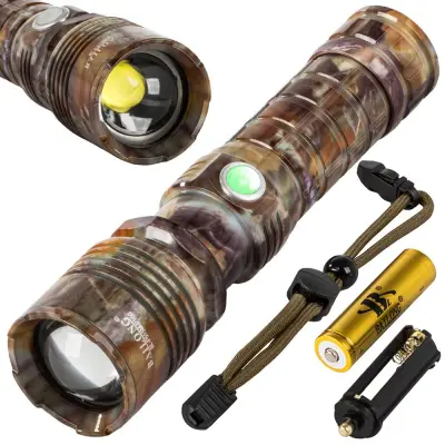 Vojno-taktička baterija. CREE LED XHP160 svjetiljka ZOOM 1000m