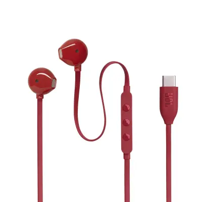 Slušalice žičane JBL TUNE 305C USB-C crvene