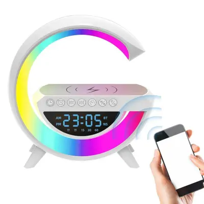 3u1 LED RGB Bluetooth zvučnik budilica i punjač