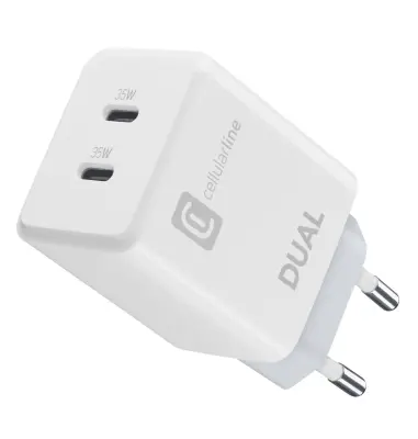 CELLULARLINE KP IPHONE ADAPTER DUAL 2xUSB-C 35W