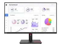Lenovo 80 cm (31,5") T32p-30 monitor 3840x2160 IPS 4ms HDMI DisplayPort USB-C 90W 4xUSB3.2 Pivot DCI-P3 95% RJ45 KVM HDR10 ThinkVision