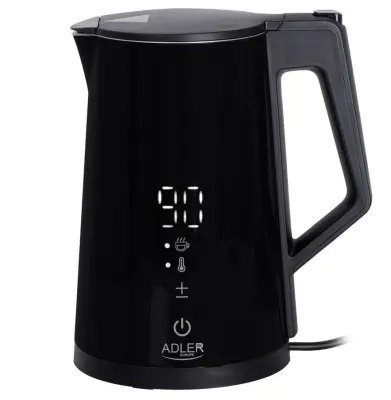 ADLER LED električni kuhalo za vodu s kontrolom temperature, 1,7 l Strix