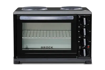 BROCK električna pećnica 30l + 2x ploča za kuhanje TO 3002 B