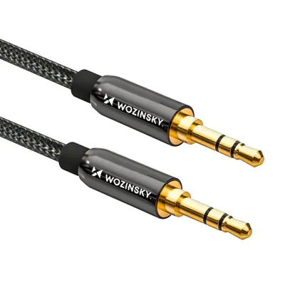 Univerzalni kabel, AUX mini jack kabel, 3 m, crni