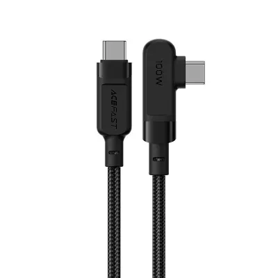 Kabel Acefast USB-C na USB-C 100W aluminijski crni