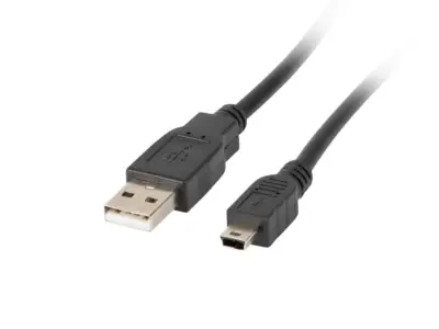 Lanberg USB 2.0 muški/Mini USB muški feritni kabel 1,8 m crni