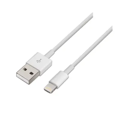 Aisens Lightning USB 2.0 Lightning M-USB A M Bijela 1,0 m