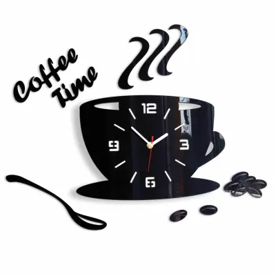 MODERNI SAT Coffee Time 3D zidni sat